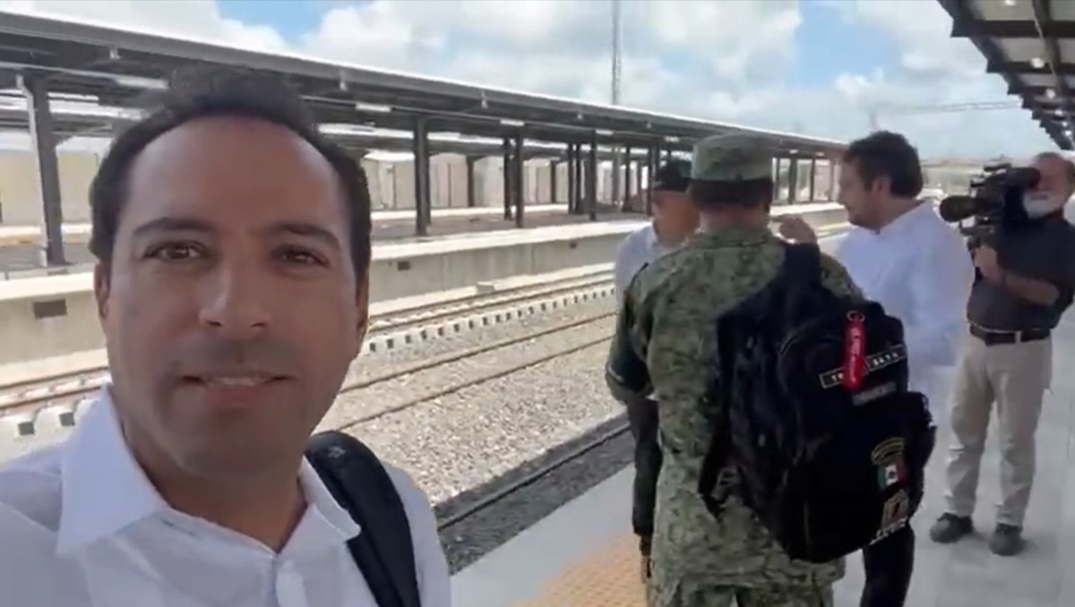 El gobernador de Yucatán publicó un video donde se le ve junto con AMLO en el Tren Maya | Mauricio Vila (Twitter)