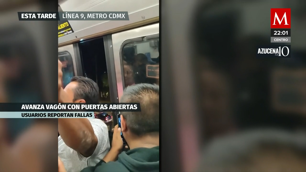 Usuarios de la Línea 9 denuncian que un convoy abrió las puertas en pleno viaje