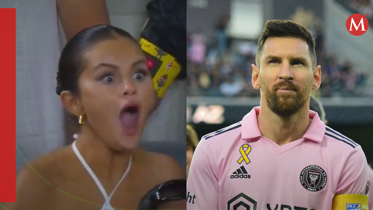 Selena Gomez se sorprende en partido de Messi (Especial).