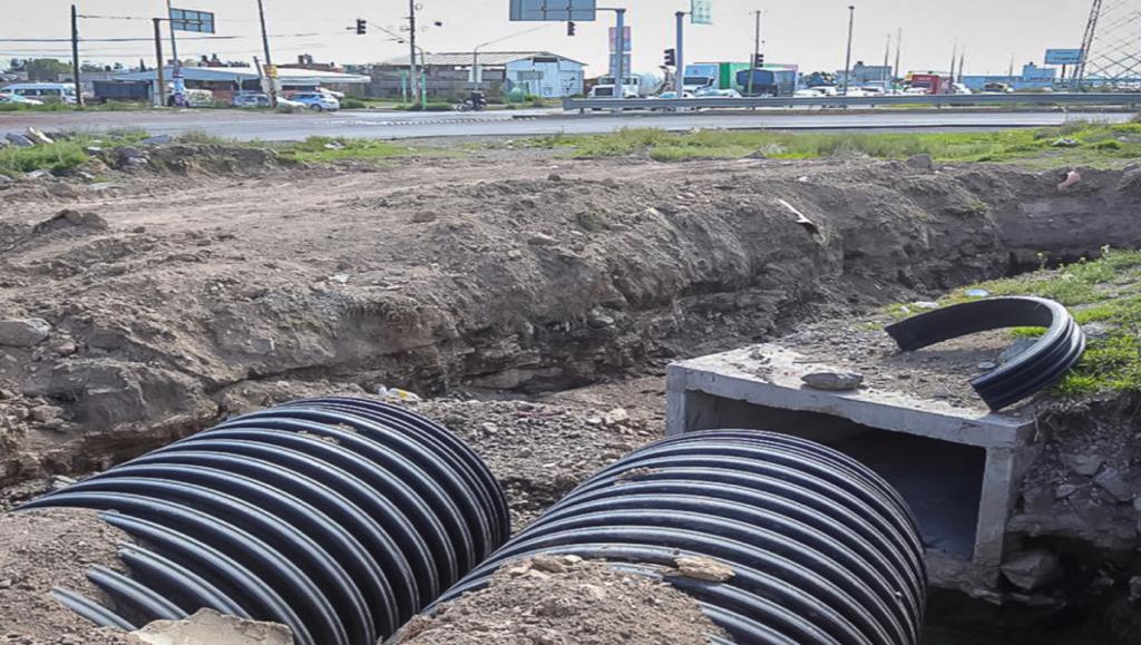 Drenes pluviales en Pachuca para prevenir más inundaciones.