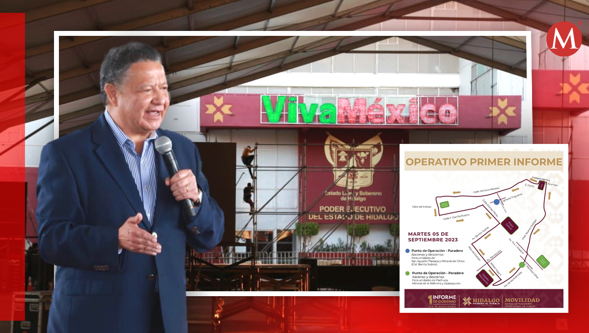 Este 5 de septiembre será el primer informe del gobernador de Hidalgo.