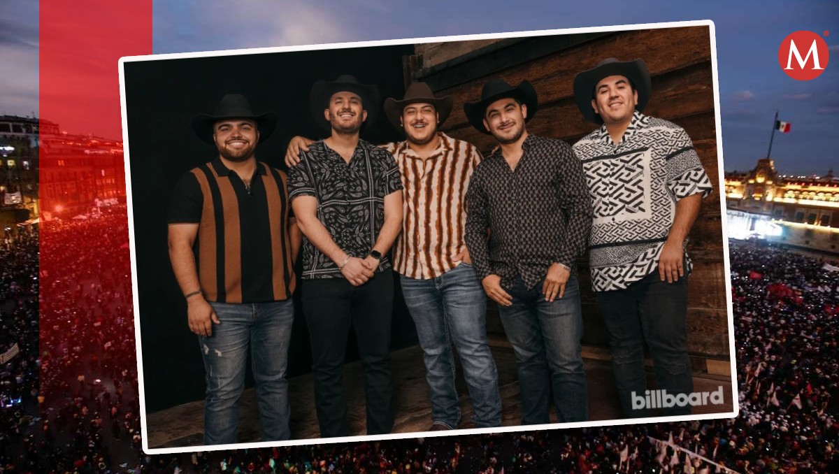 Grupo Frontera en el Zócalo de la Ciudad de México. | ESPECIAL