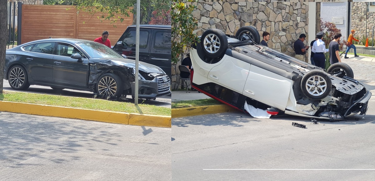 La volcadura ocurrió en Zapopan. (Cortesía)