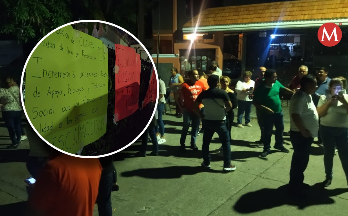 Maestros harán guardia afuera del Crede en Tampico