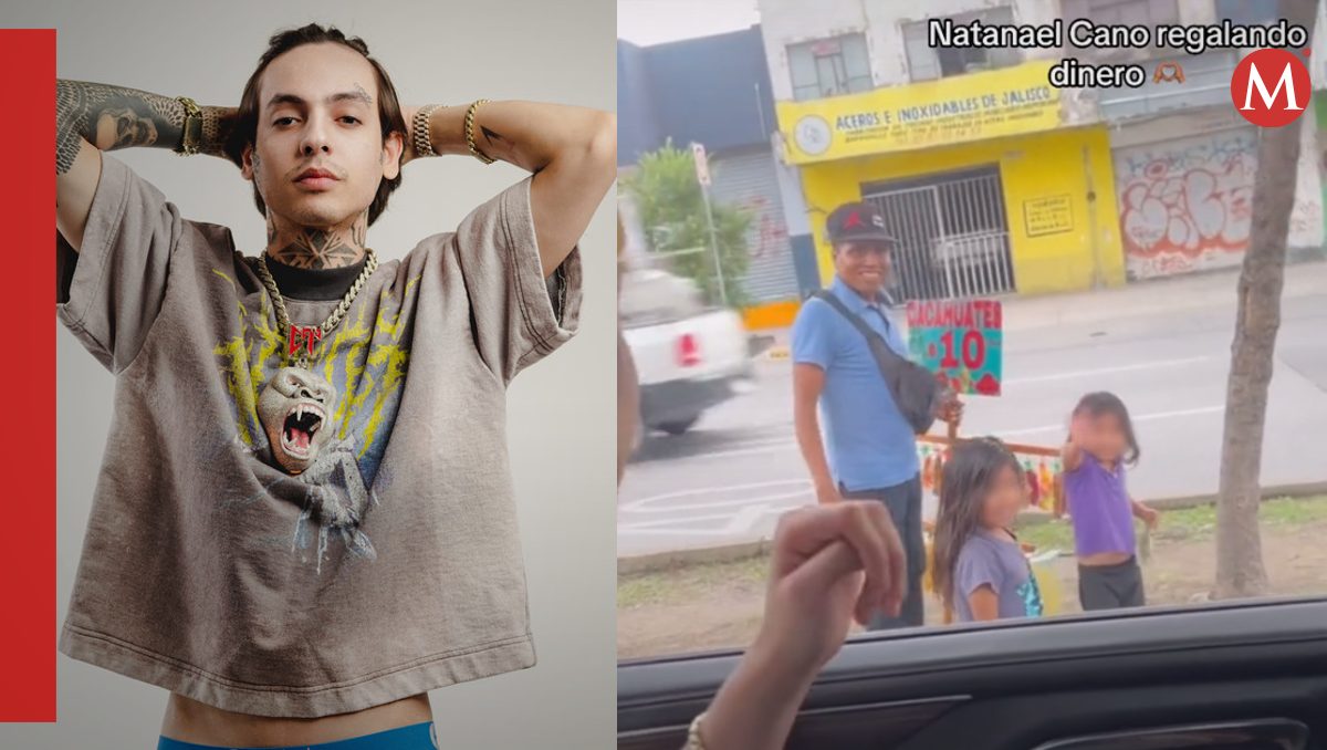 Natanael Cano regala dinero a niña en la calle | Especial