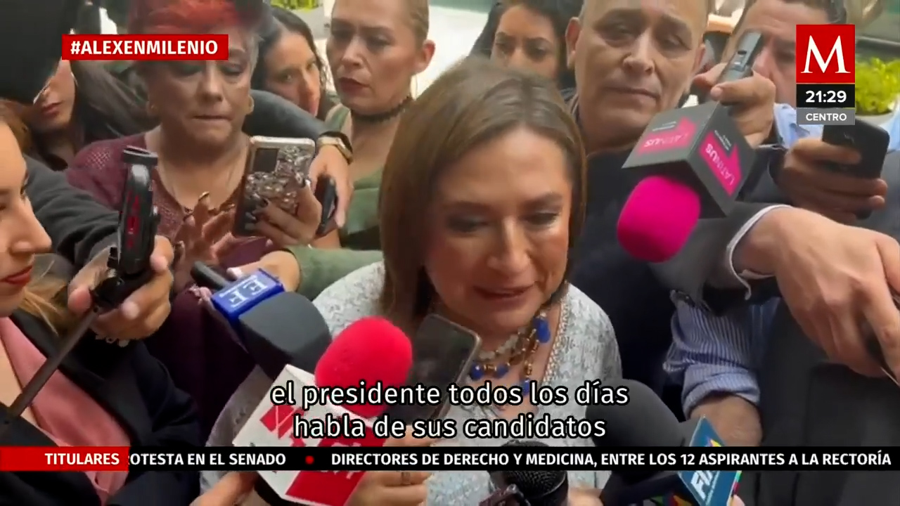 Xóchitl Gálvez insta a legisladores a la serenidad durante su respuesta al presidente