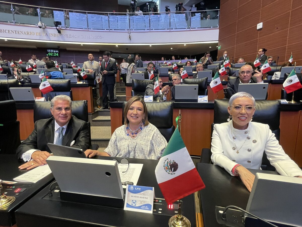 Xóchitl Gálvez se reintegró a su escaño en el Senado. (X)