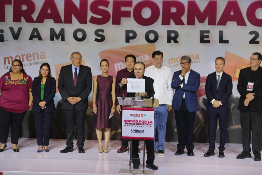 Alfonso Durazo revela resultados de encuestas de Morena. | Fotografía: Jorge Carballo