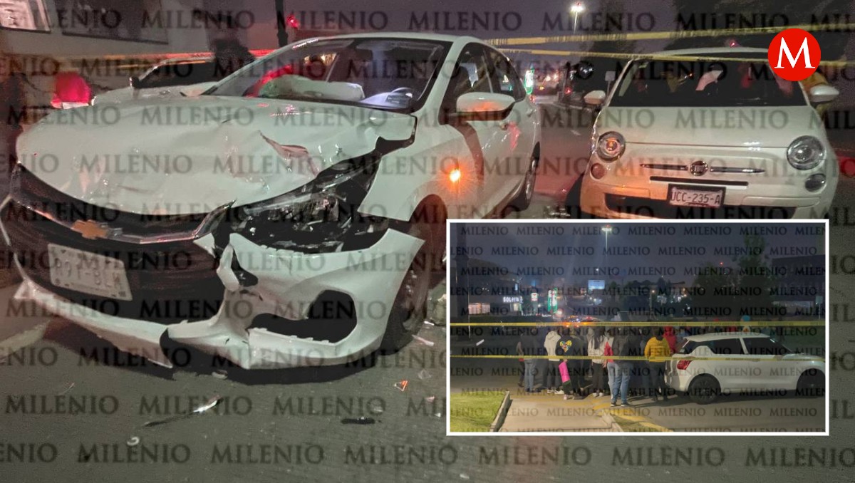 Automovilista choca contra bloqueo en la Atlixcáyotl y autoridades estatales huyen | Especial