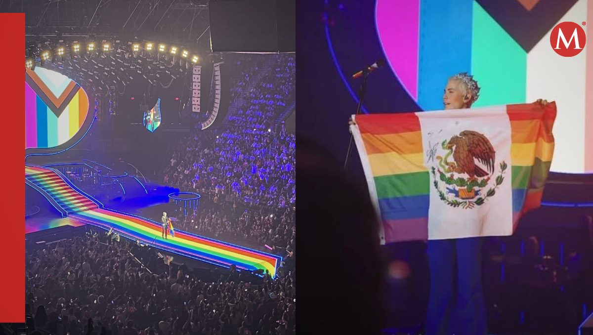 Christian Chávez ondea bandera de México alterada | Especial