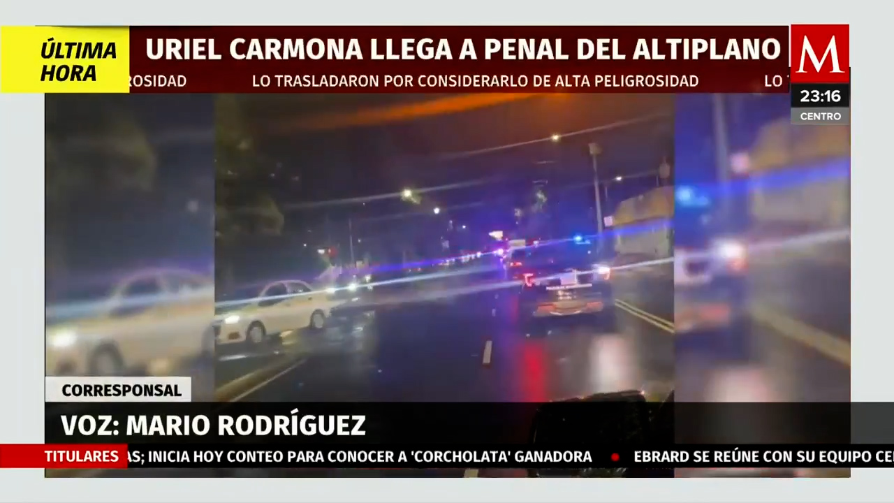 Fiscal de Morelos en el penal del Altiplano, estos son los detalles de su traslado