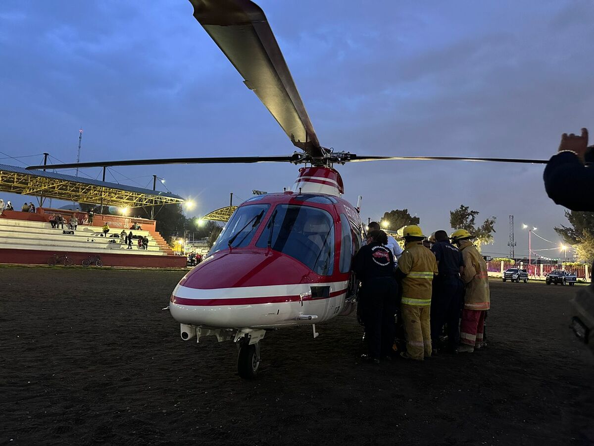 La víctima fue trasladada en un helicóptero relámpago. | (Especiales)