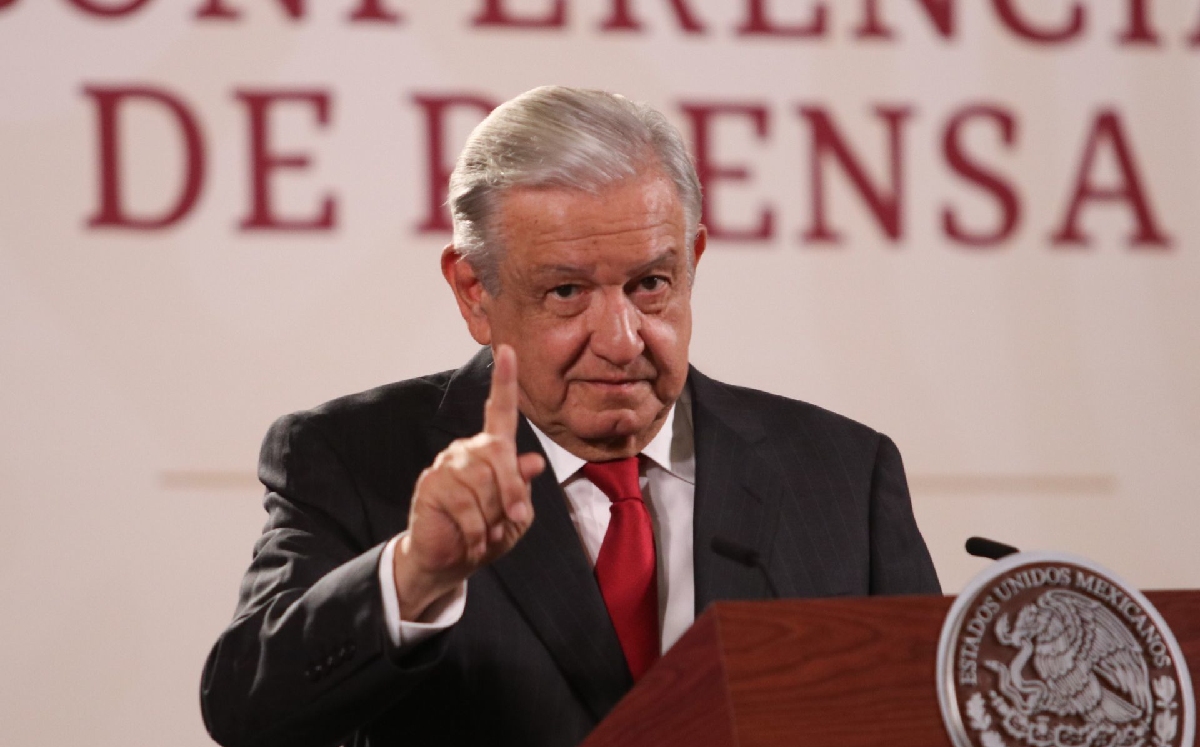 El presidente López Obrador en su conferencia de prensa de hoy.| Cuartoscuro