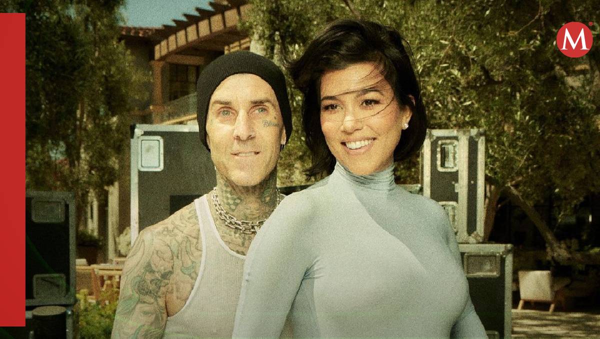 Travis Barker y Kourtney Kardashian (Esécial).