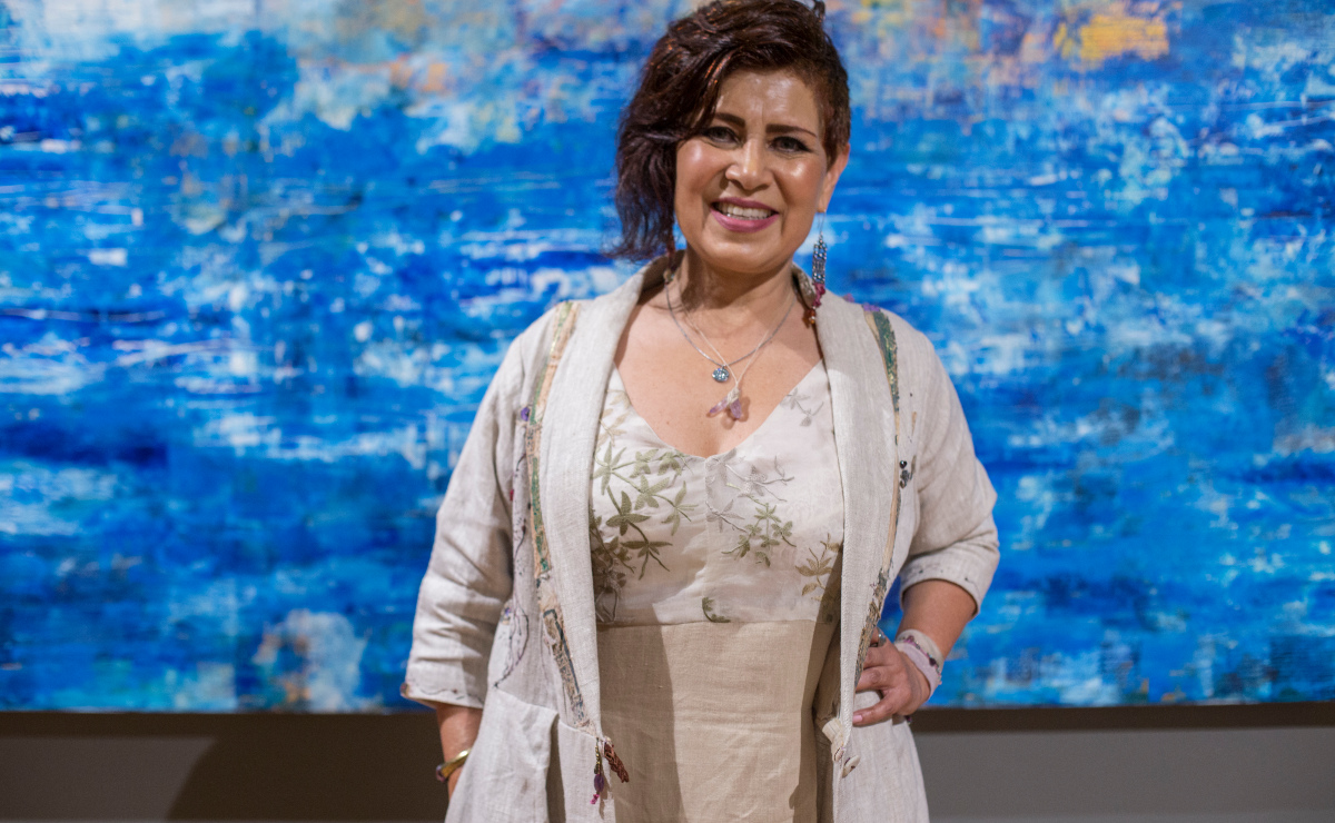La artista plástica Virginia Chévez. (Foto: Jesús Quintanar)