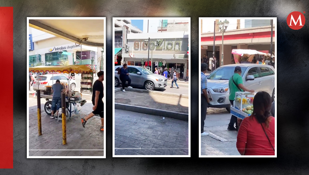 Conductora confunde calle y se mete a Morelos, famosa zona comercial de Monterrey