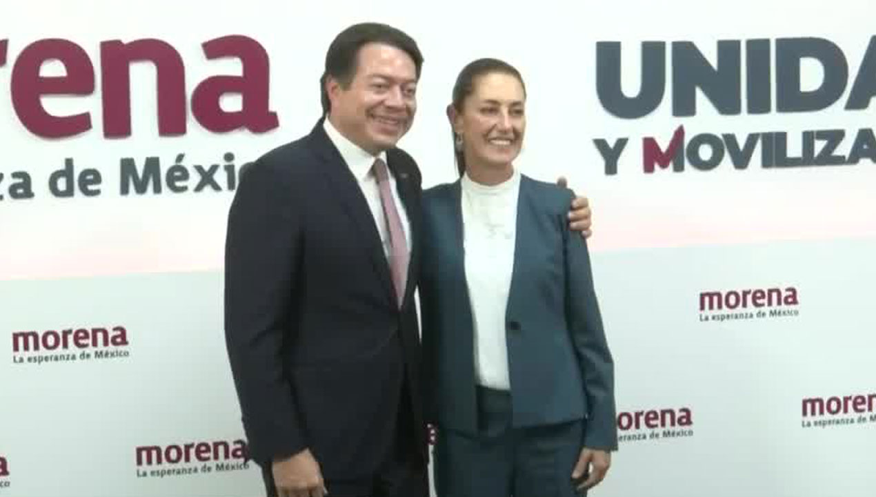 Primera conferencia de Mario Delgado y Claudia Sheinbaum- Grupo Milenio