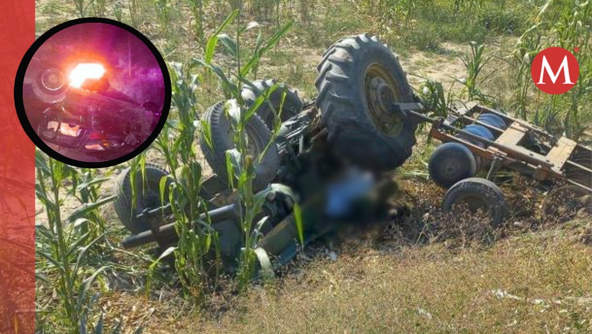 Campesino vuelca en su tractor y muere aplastado en norte de Veracruz