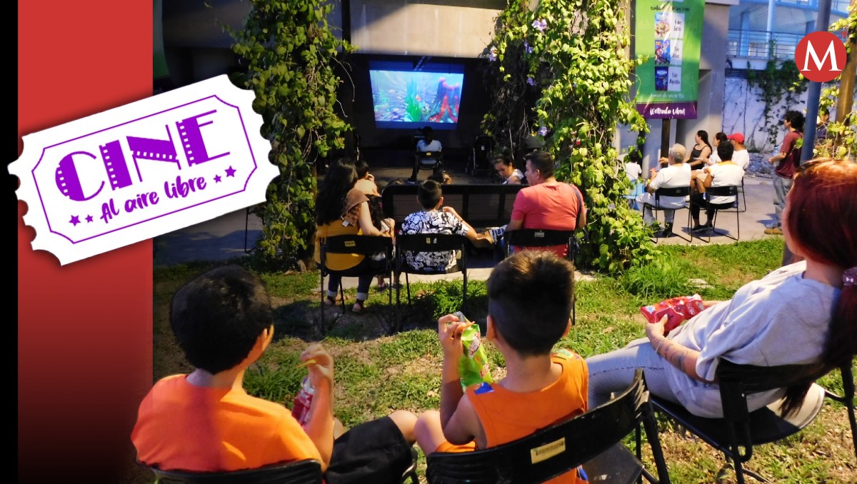 Cine al aire libre en Tampico.