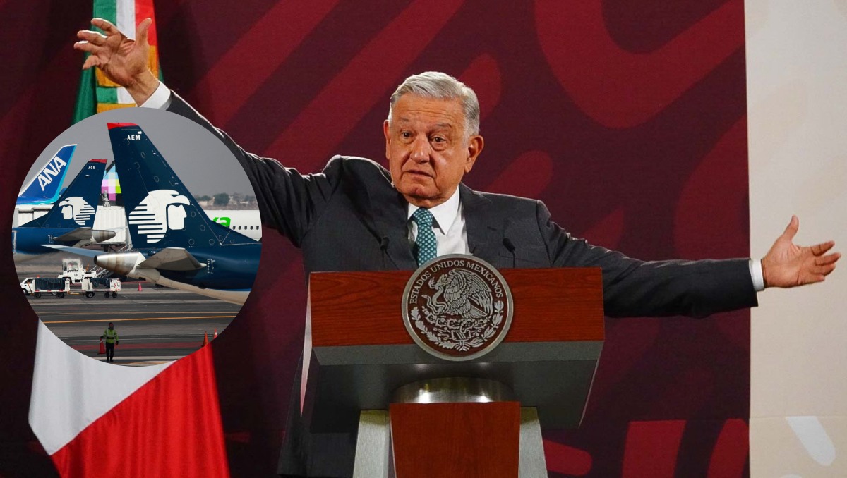 El presidente Andrés Manuel López Obrador habla sobre la categoría 1 de seguridad aérea para México. Foto: (Reuters / Cuartoscuro)