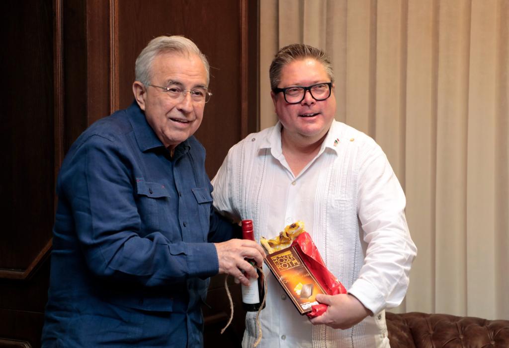 Rubén Rocha recibe a nuevo Cónsul de Estados Unidos en Hermosillo