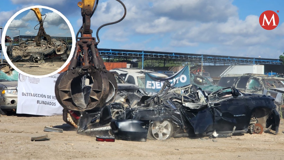 Suman 354 vehículos monstruos destruidos por la FGJ en Tamaulipas