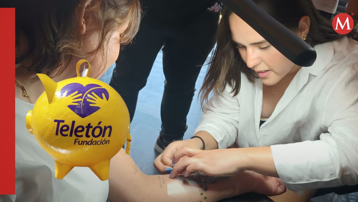 La actividad consistió en ofrecer el servicio de tatuajes de entre seis y ocho centímetros a una sola tinta por un valor de 500 pesos.