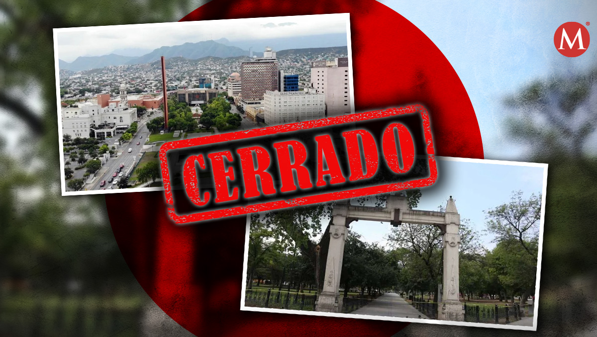 Cierres viales en el centro de Monterrey. Foto: Especial