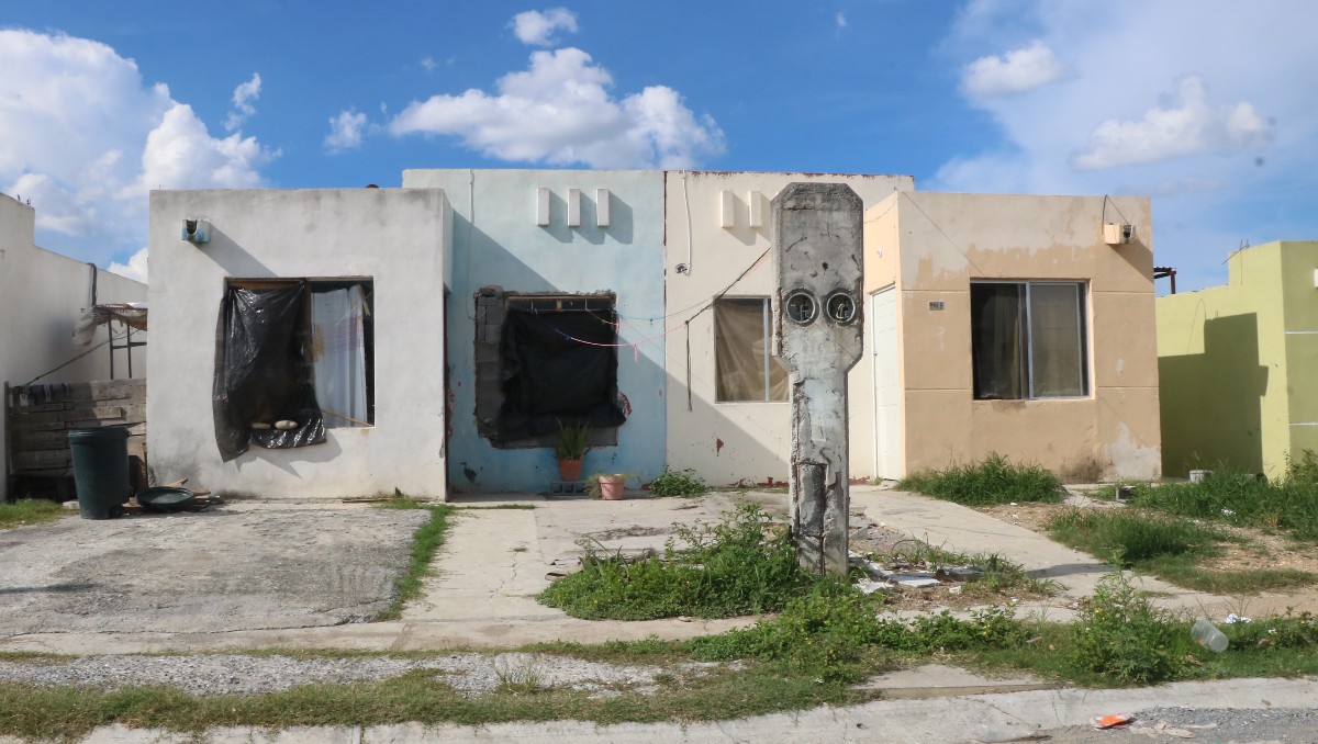 En el municipio de Juárez hay 74.1% de viviendas habitadas y el restante 25.9% se encuentran en situación de abandono. Foto: Leonel Rocha