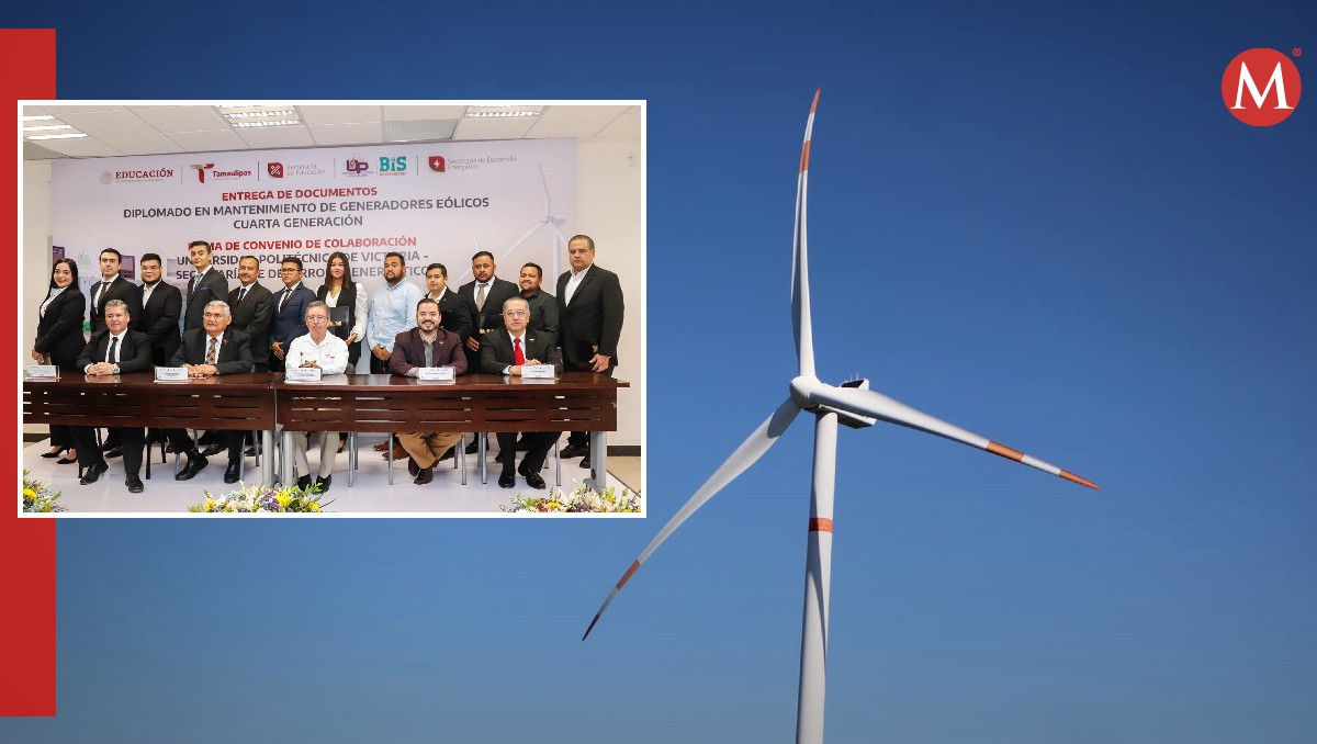 Jóvenes estudiantes de Tamaulipas están listos para dar mantenimiento a parques eólicos.