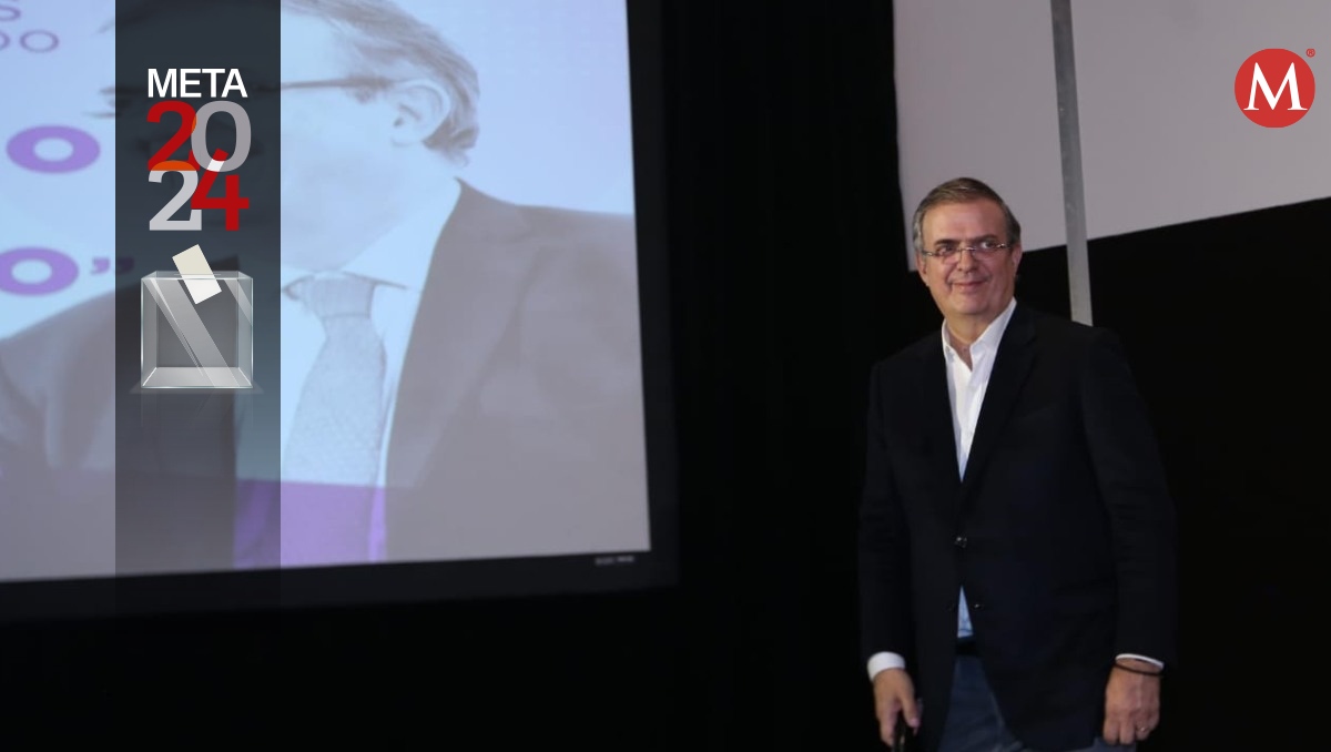 Marcelo Ebrard durante su conferencia de prensa. Foto: (Araceli López)