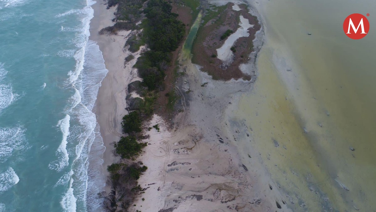 Cordón litoral en Altamira, Tamaulipas.
