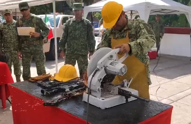 Ejército elimina armamento empleado por el crimen organizado en Sonora | Marco A. Flores