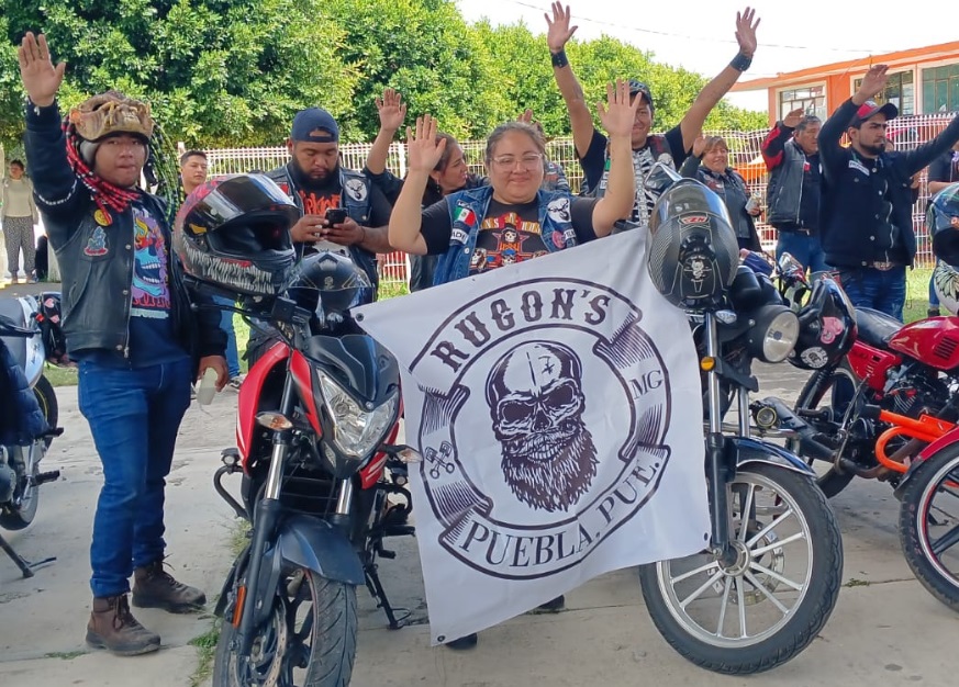 Integrantes del Motoclub Pistón Biker Tlaxcala | Ana Laura Vásquez