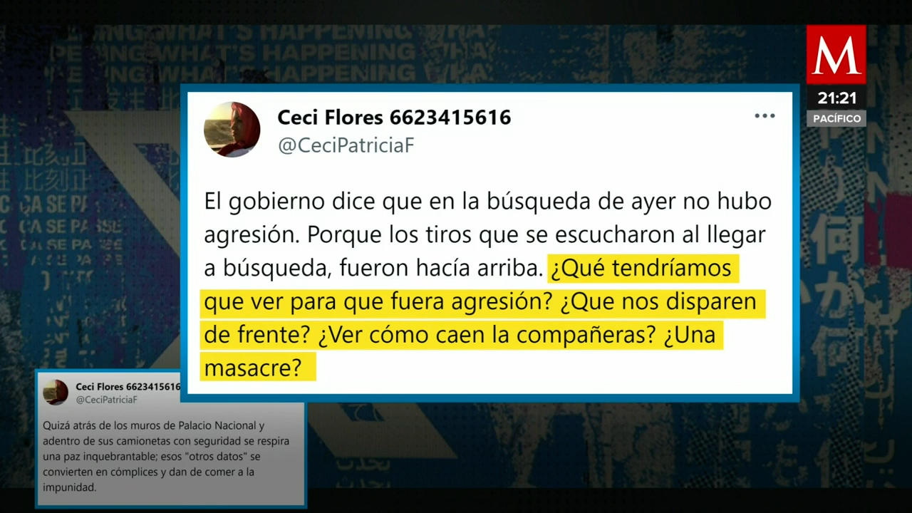 Madres Buscadoras de Sonora denuncian agresión y Luisa María Alcalde niega responsabilidad