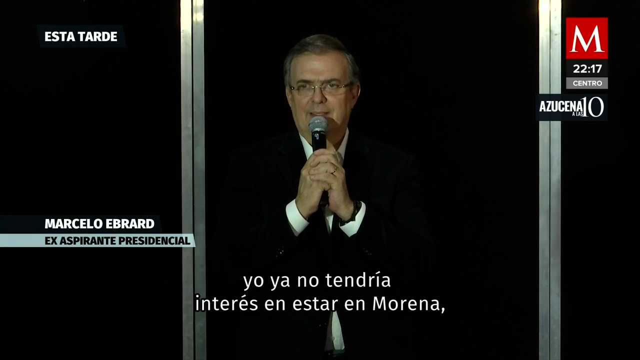 Marcelo Ebrard advierte dejar Morena en conferencia de prensa