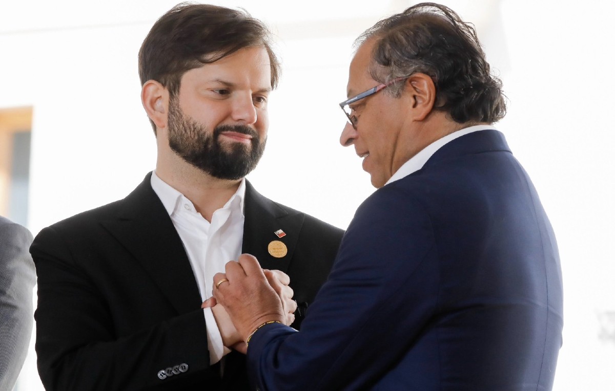 Presidentes de Chile y Colombia, Gabriel Boric y Gustavo Petro (Twitter/@petrogustavo)