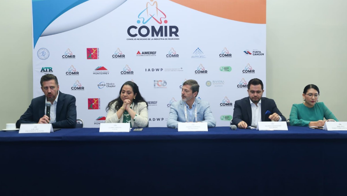 El Comir informó en conferencia sobre actividades próximas y perspectiva de derrama económica en la industria de reuniones. Foto: (Araceli López)