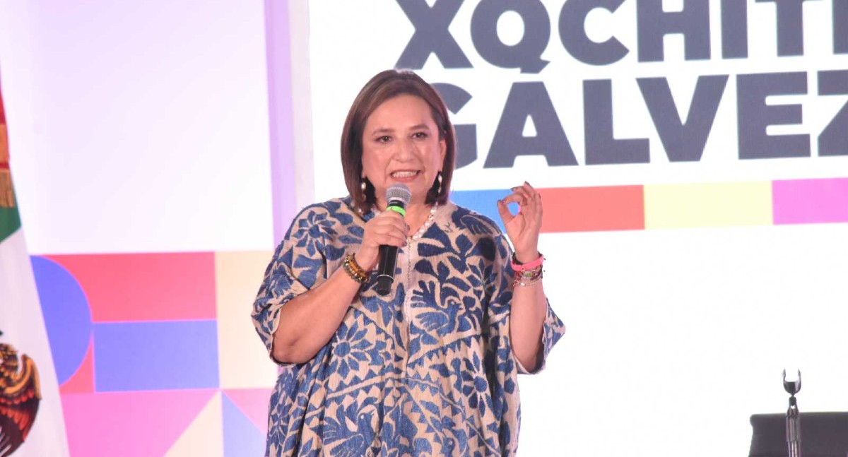 Ofrece Xóchitl Gálvez apoyar a NL en el tema hídrico. FOTO: Raúl Palacios