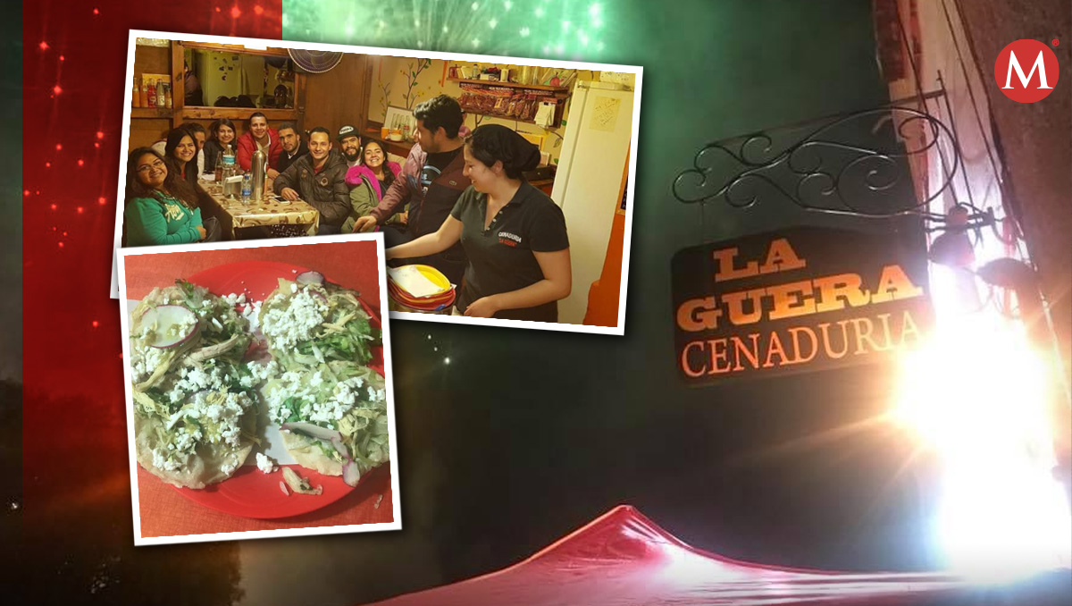 Cenaduraría güera prepara las traicionales chalupas de Pachuca.