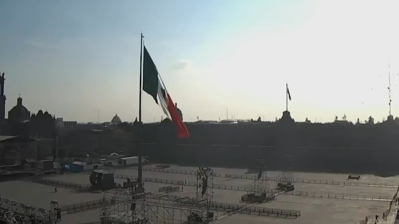 Comienzan cierres viales en el Zócalo previo a festejos por el Grito de Independencia