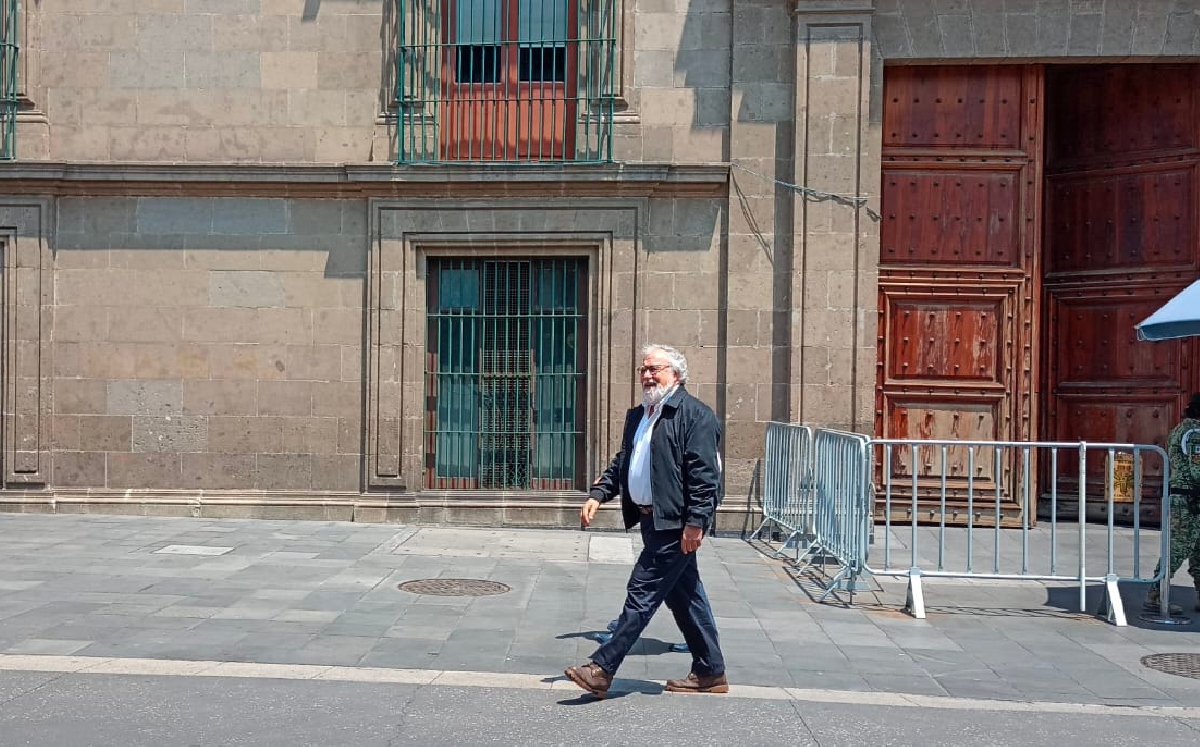 El subsecertario de Gobernación a su salida de Palacio Nacional hoy. | Pedro Domínguez