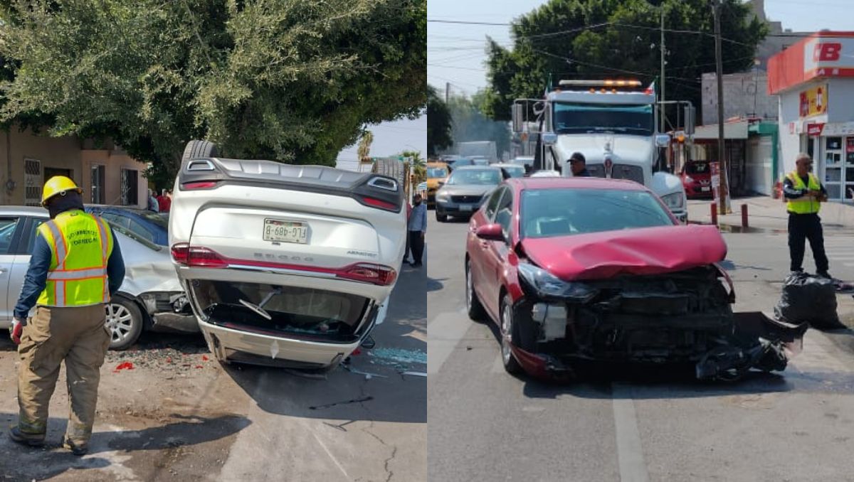 Accidente en avenida Bravo de Torreón. | Especial