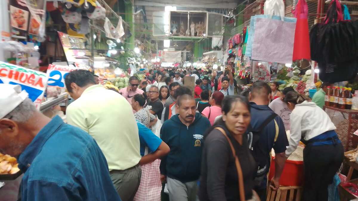 Habitantes del Valle de México saturan los centros de abasto.| (Especial)