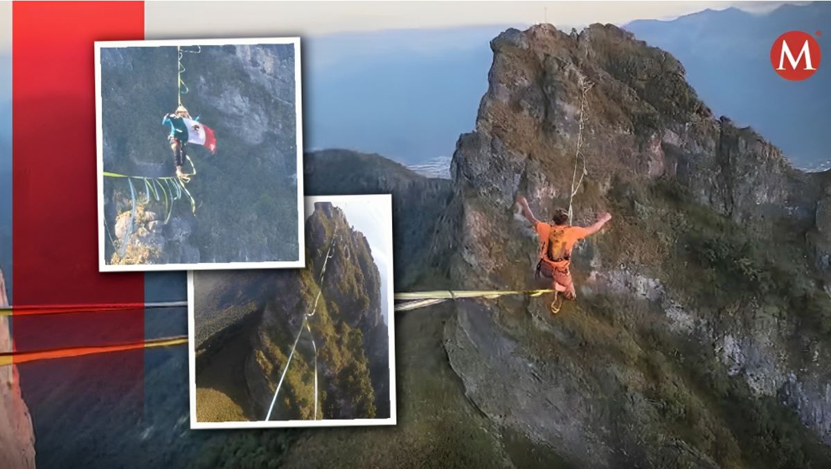 La instalación de la cuerda de una pulgada fue realizada con un dron| Especial