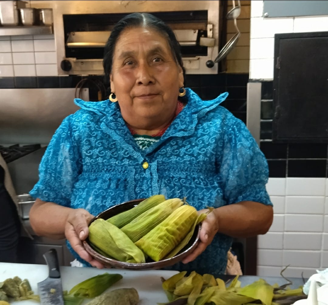 Juana Bravo, cocinera tradicional, participante de Morelia en Boca / Adriana Jiménez