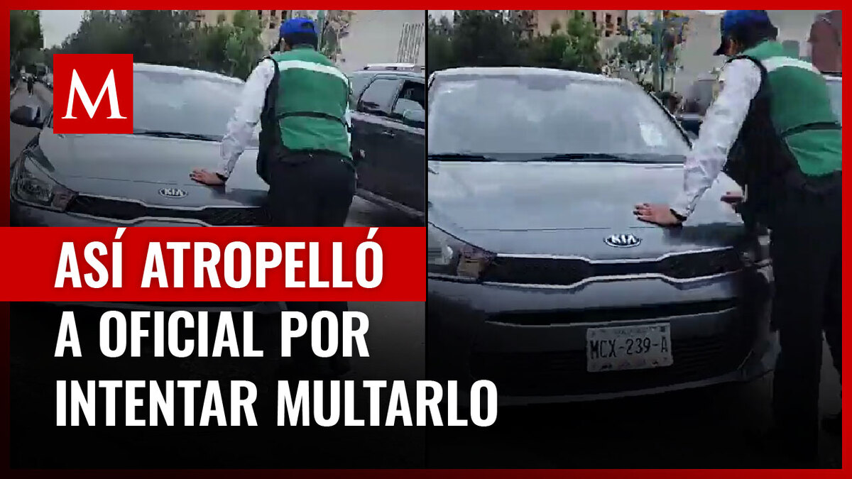 Automovilista que circulaba por carriles de Metrobús, atropella a policía en CdMx
