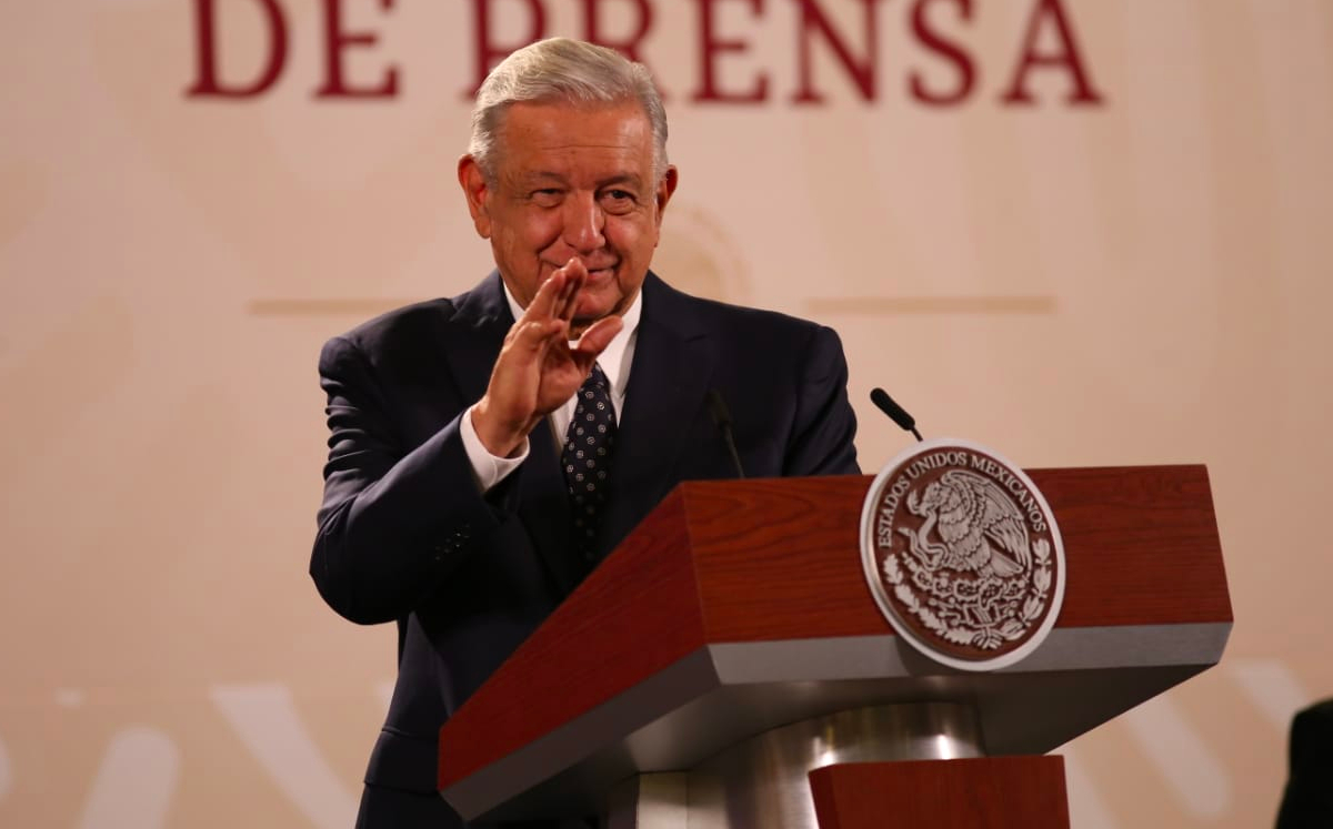 Conferencia de prensa del presidente López Obrador en Palacio Nacional. | Octavio Hoyos