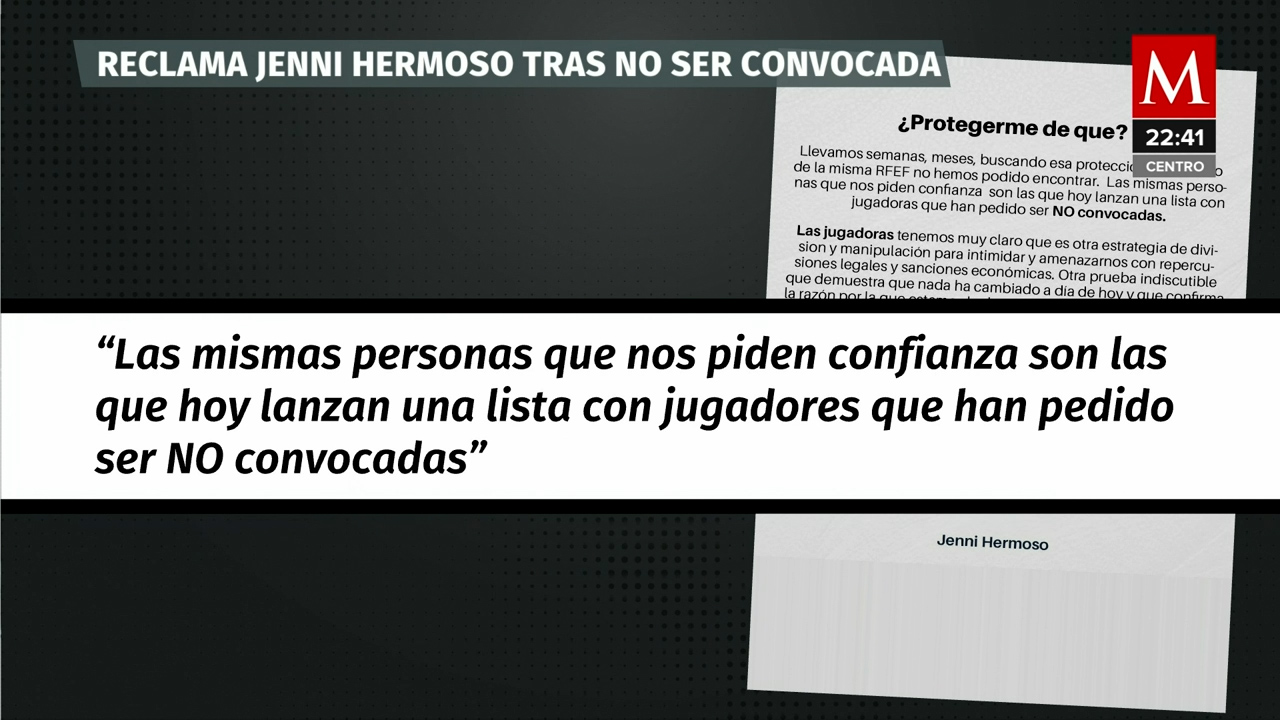 Entérate de la reacción de Jenni Hermoso ante la convocatoria de la Selección Española