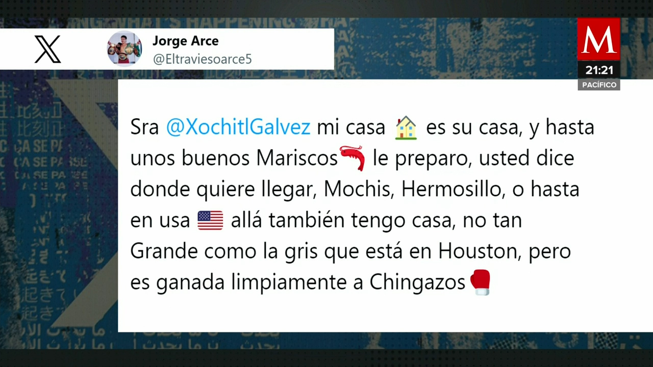 Jorge 'Travieso' Arce abre las puertas de su hogar en EU para Xóchitl Gálvez